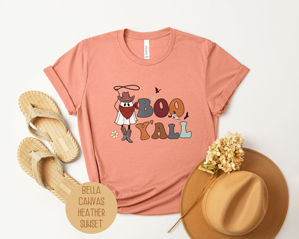 Boo Yall Ghost Cowboy Shirt-8