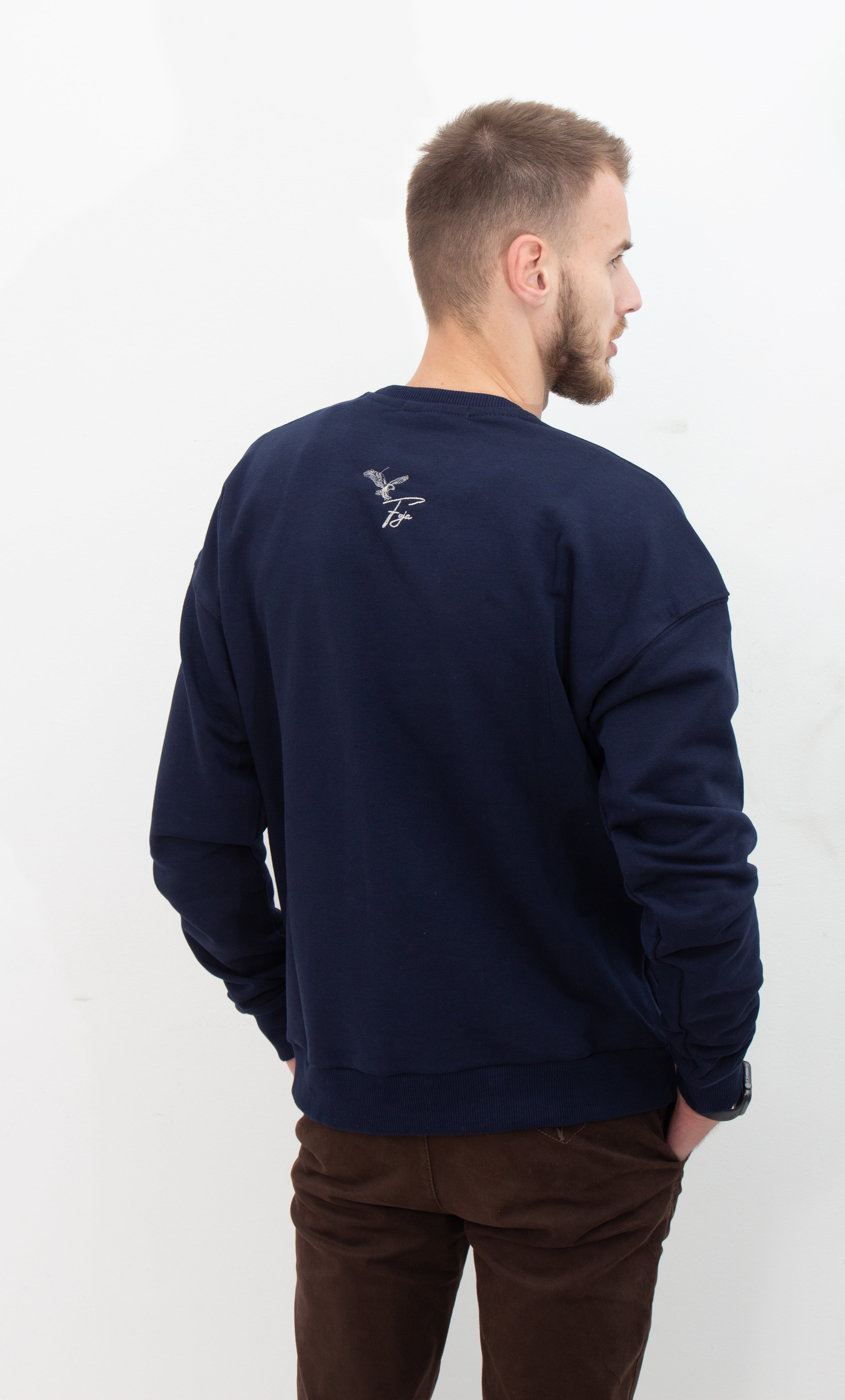 SHARK SWEATER -NAVY BLUE-