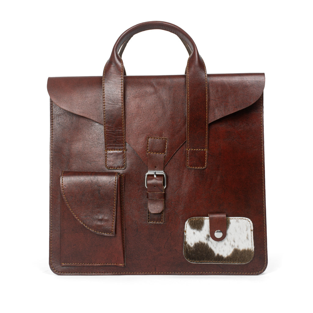 Heritage Luxe Maroon Leather Sleeve