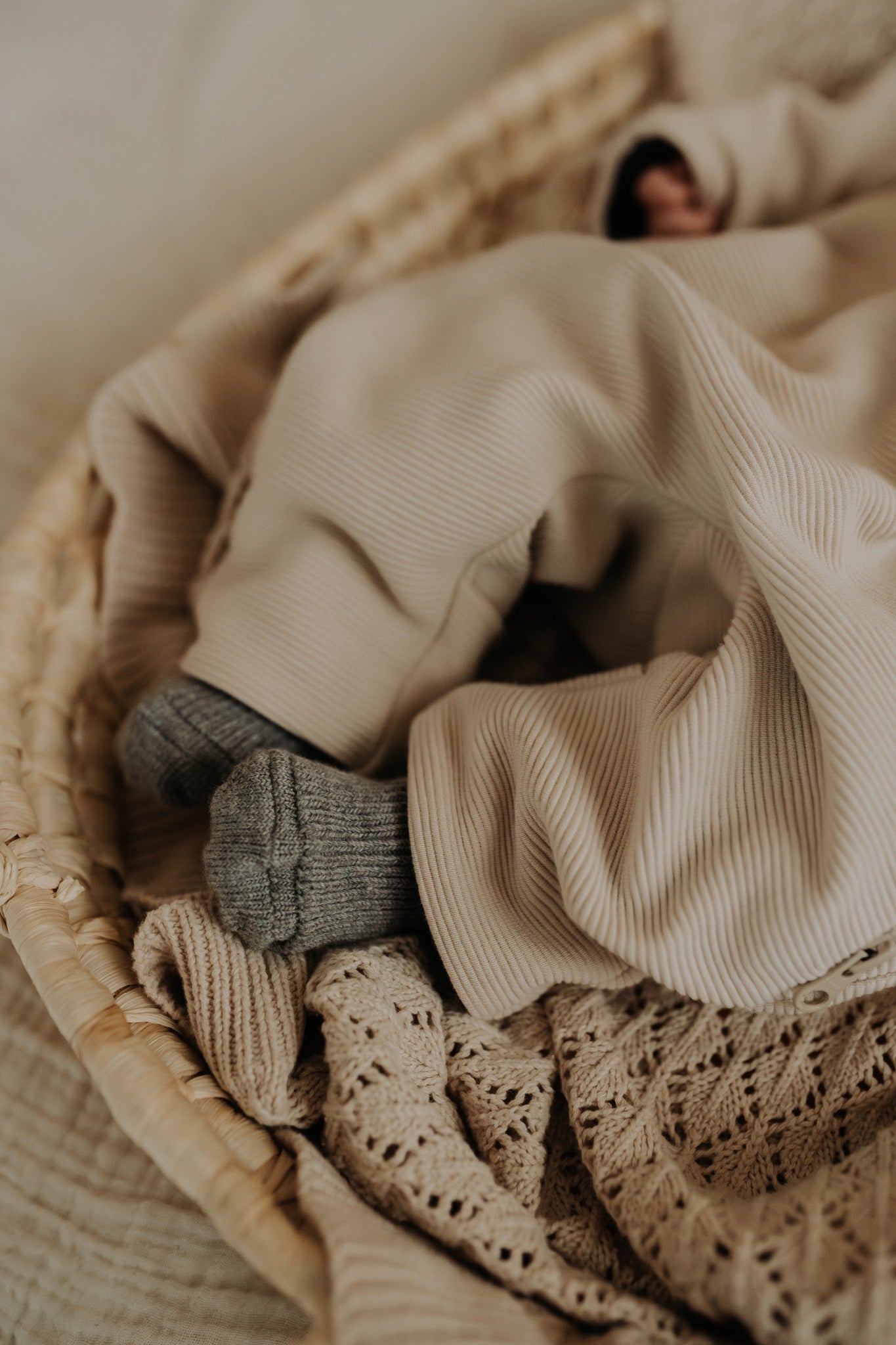 Merino wool baby romper MILO