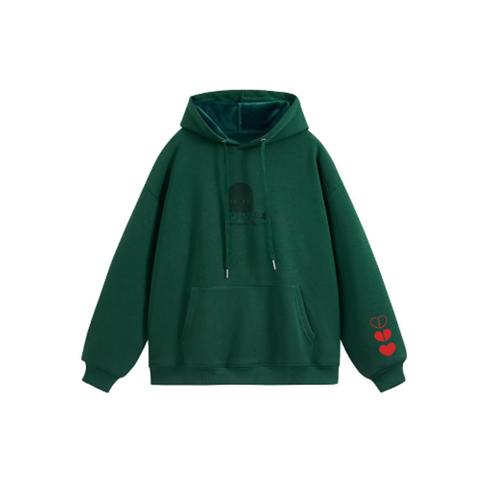 MUKU: Embroidered thick hoodie