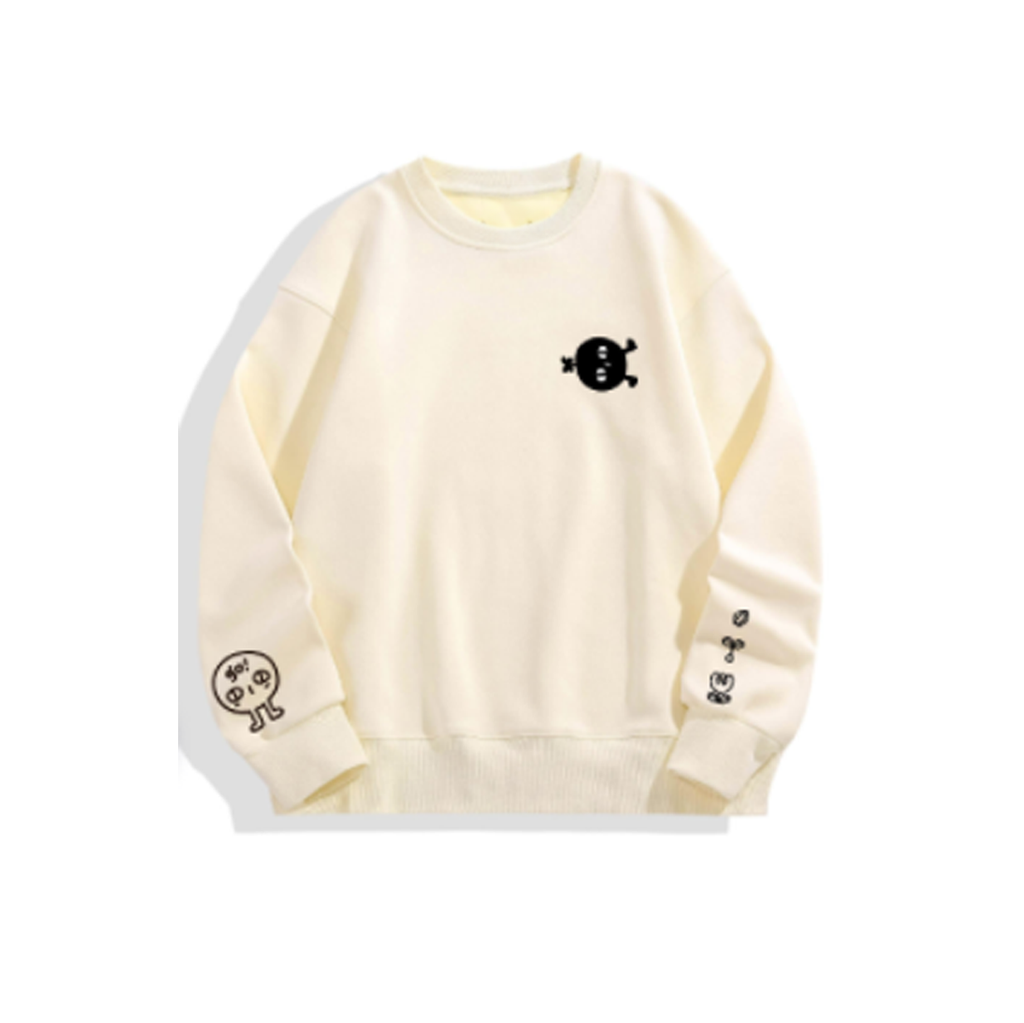PANPAN: Embroidered long-sleeve thick sweater