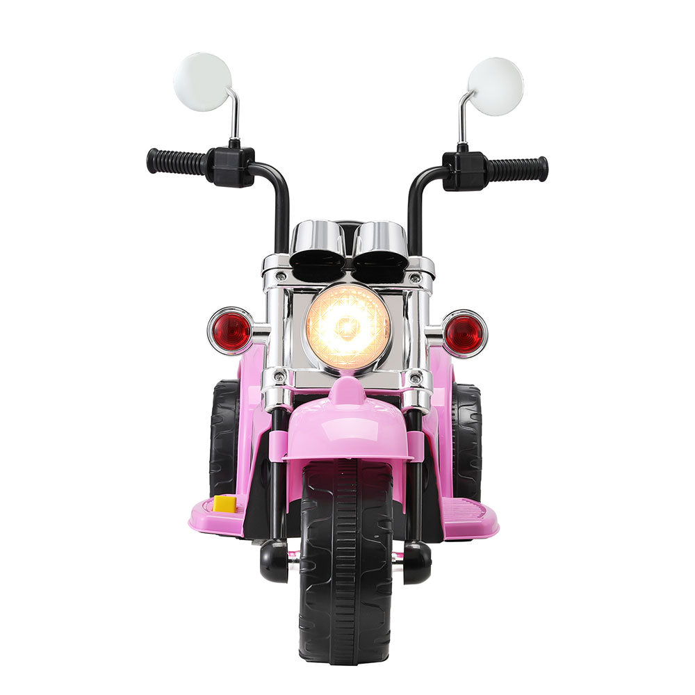 NNEDSZ Kids Ride On Car Motorcycle Motorbike Electric Toys Horn Music 6V Pink