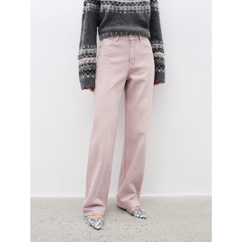 Fireladyfur Women's Pink Colorful All-Match Casual Jeans"Active Street"