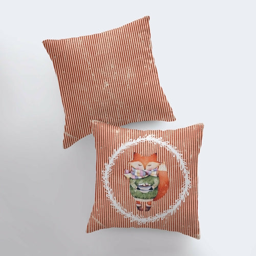 Christmas Fox Pillow