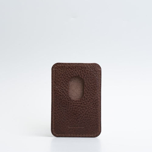 Leather MagSafe wallet - The Minimalist