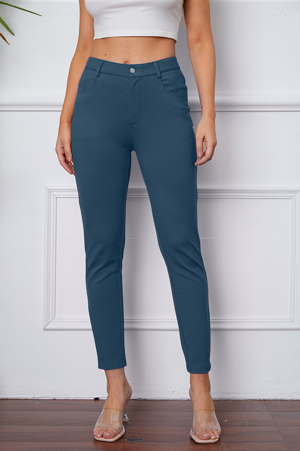 Basic Bae Full Size Stretchy Stitch Pants-11