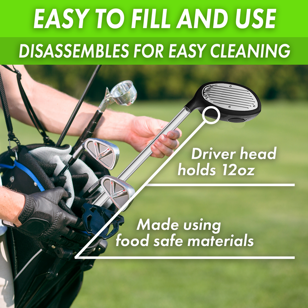 Golf Beer Bong Golf Club - Novelty Party Gift for Golfers, The Ultimate Sports Gift For Dad, Boyfriend, Him, Golf Lover - Gag Gift, College Frat Gift Holds 12 Ounces!