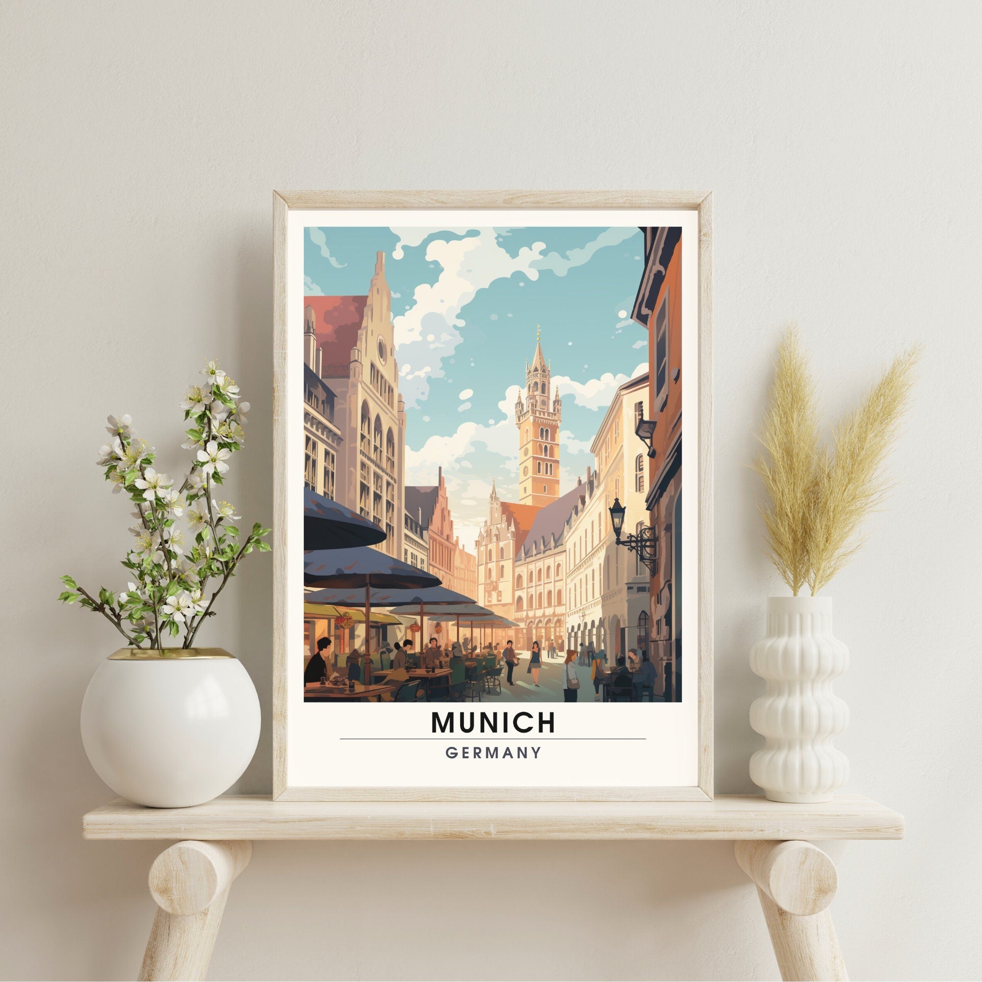 Impression Munich | Impression de voyage Munich, Allemagne | Poster Allemagne-4