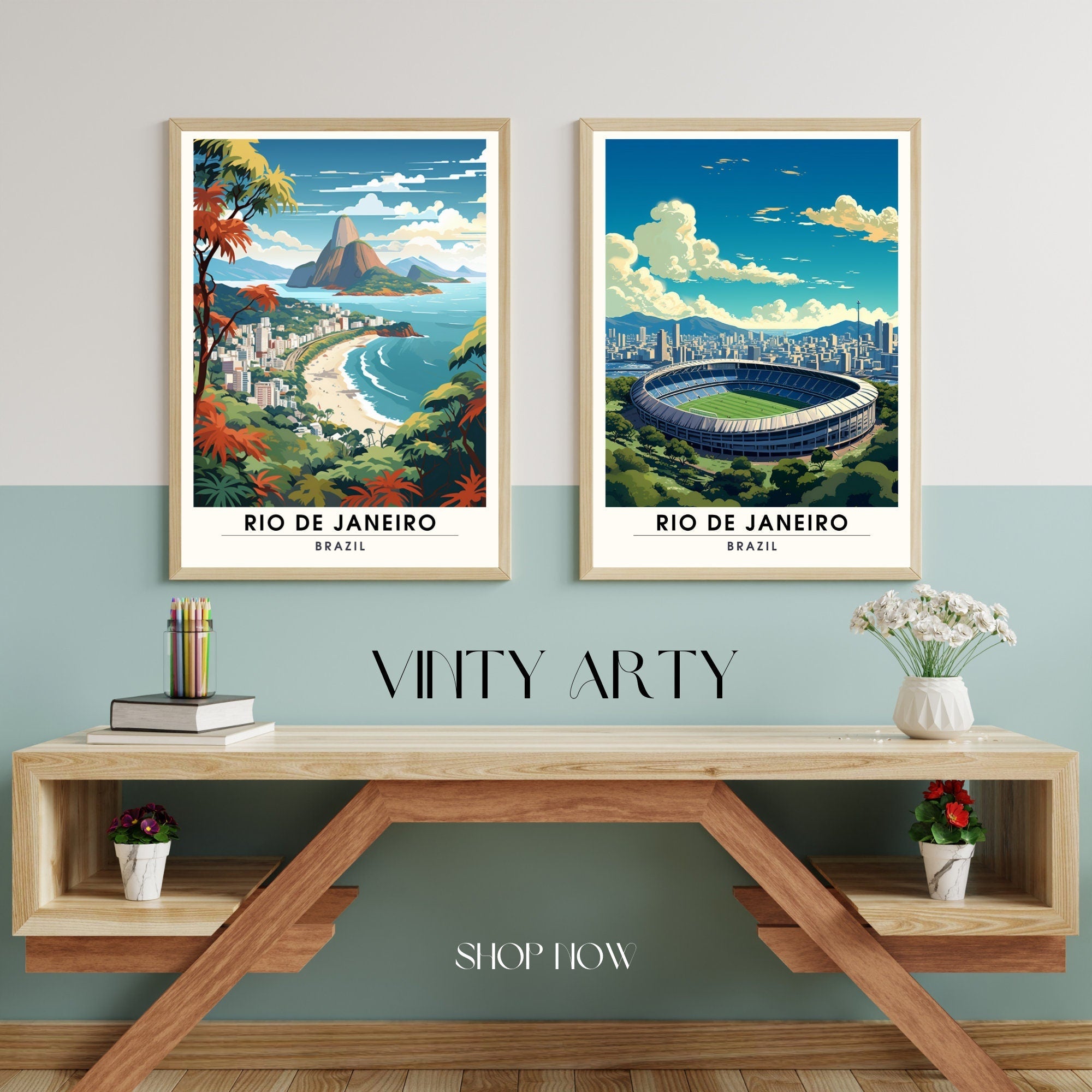 Impression Rio de Janeiro, Brésil  | Poster de voyage Rio de Janeiro-3