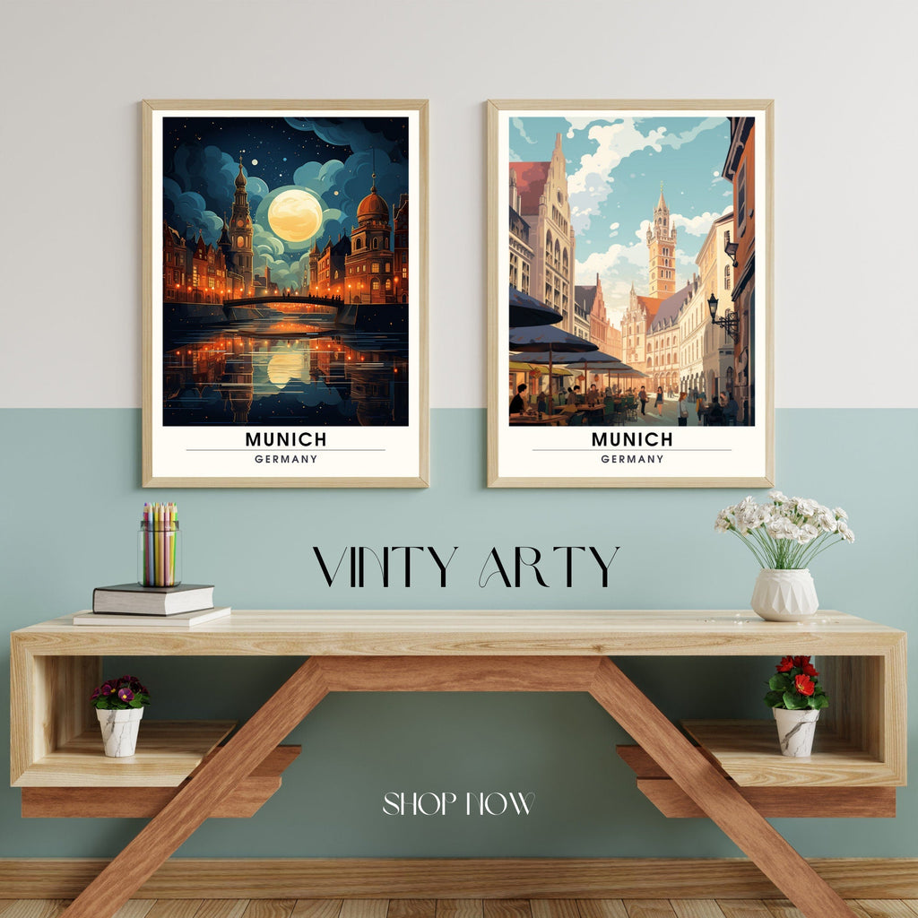 Impression Munich | Impression de voyage Munich, Allemagne | Poster Allemagne-3