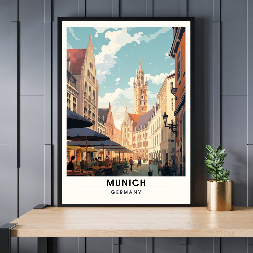 Impression Munich | Impression de voyage Munich, Allemagne | Poster Allemagne-0