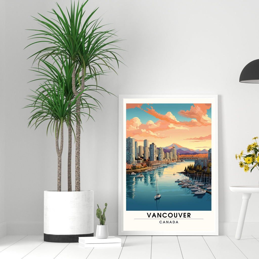 Impression Vancouver | Poster de voyage Vancouver | Impression canada-1