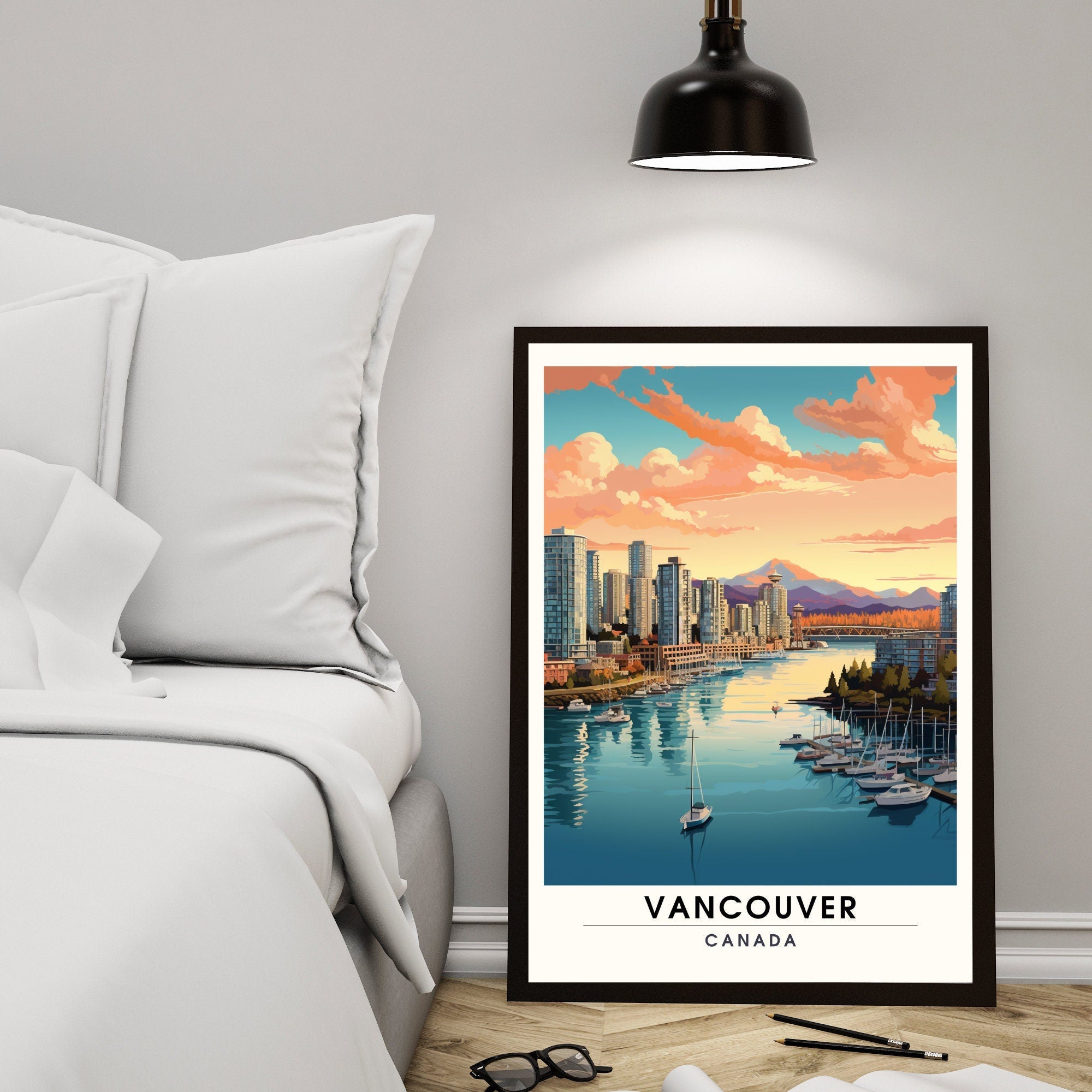 Impression Vancouver | Poster de voyage Vancouver | Impression canada-4