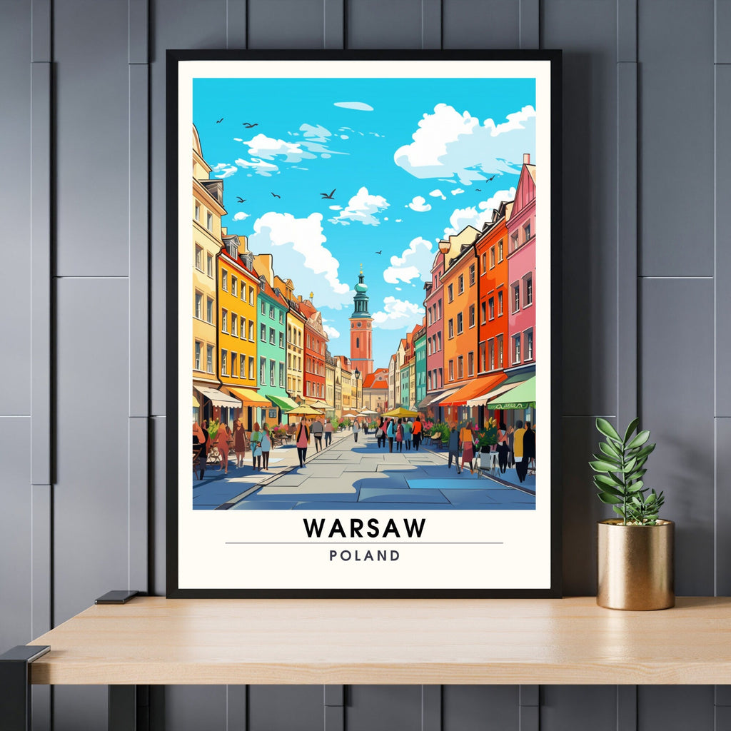 Impression Varsovie | Poster de voyage Varsovie, Pologne-0