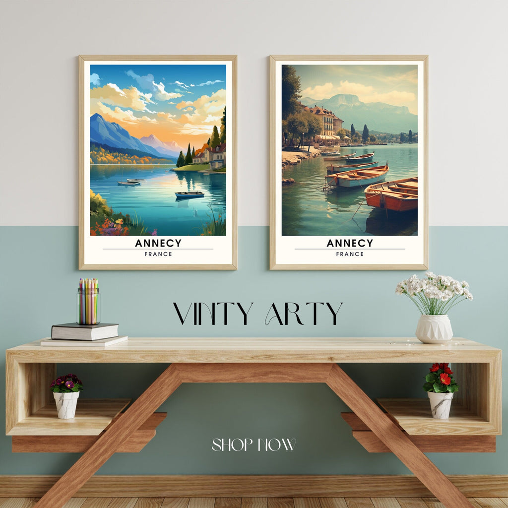 Impression Annecy | Affiche de Voyage Annecy | Poster  France