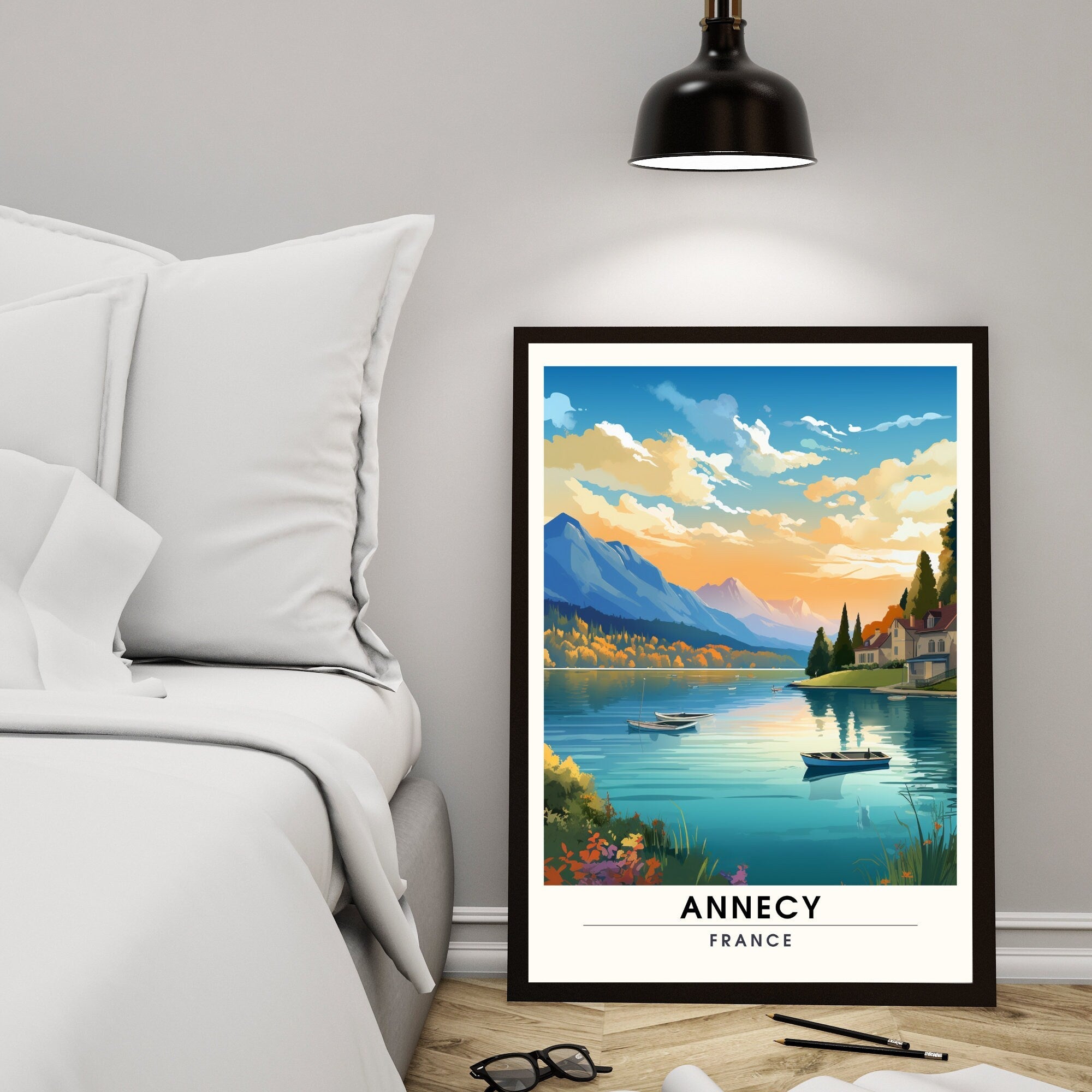 Impression Annecy | Affiche de Voyage Annecy | Poster  France