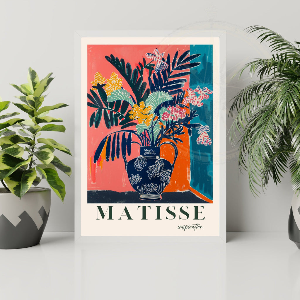 Impression Matisse | Affiche Henri Matisse | Inspiration Henri Matisse - Vase et plante-1
