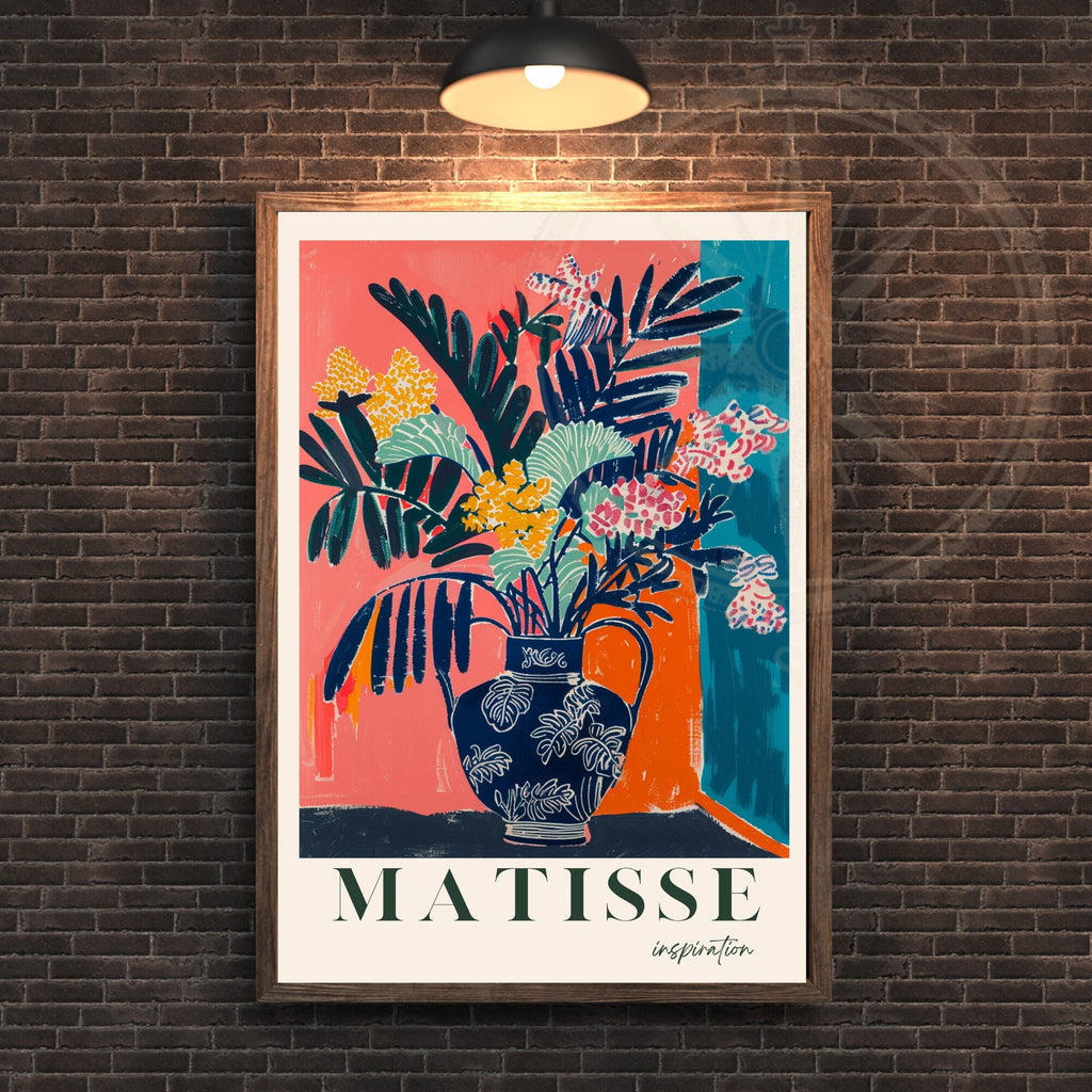 Impression Matisse | Affiche Henri Matisse | Inspiration Henri Matisse - Vase et plante-2