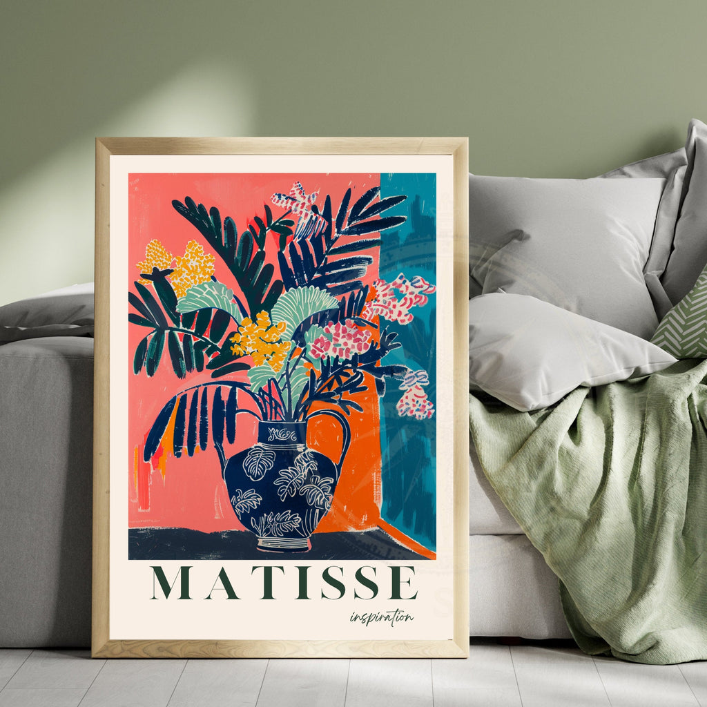 Impression Matisse | Affiche Henri Matisse | Inspiration Henri Matisse - Vase et plante-0