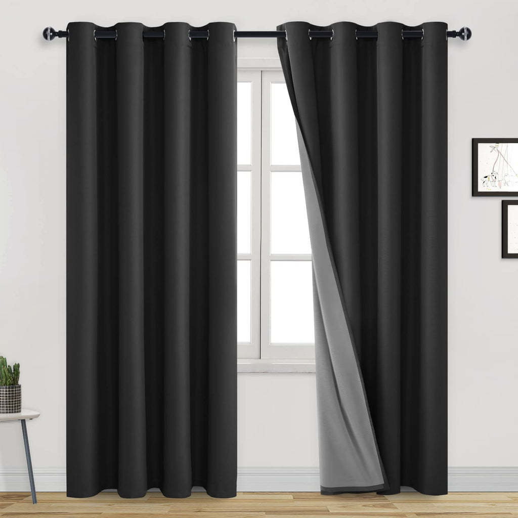 DWCN 100% Blackout Curtains with Grommet Top Design
