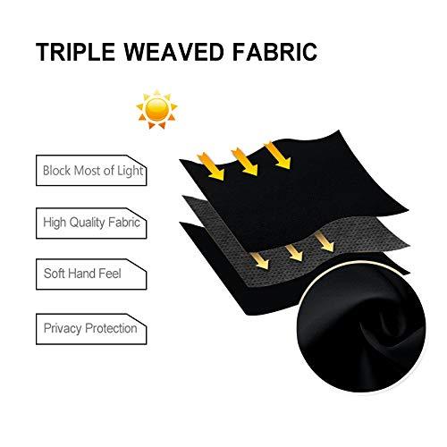 DWCN Blackout Curtains with Tiebacks, Set of 2 Panels