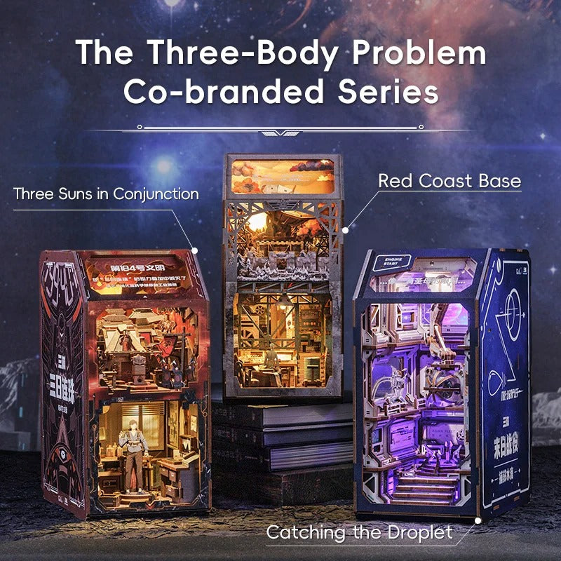 Book Nook Wizardi Miniature - Red Coast Base Roombox Kit