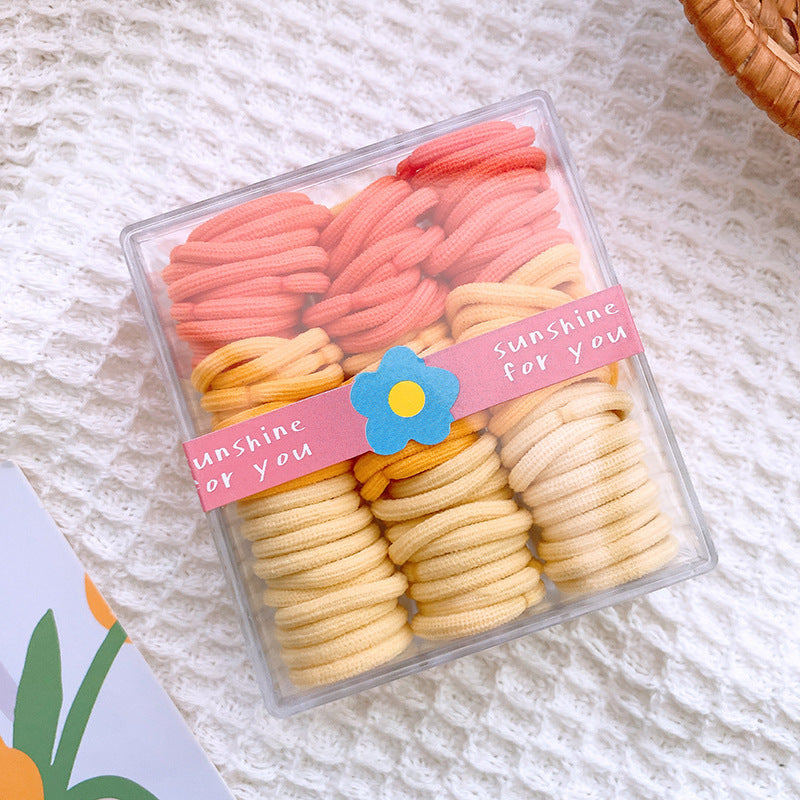 Adorable Solid Color Plain Hairband 90-Piece Set