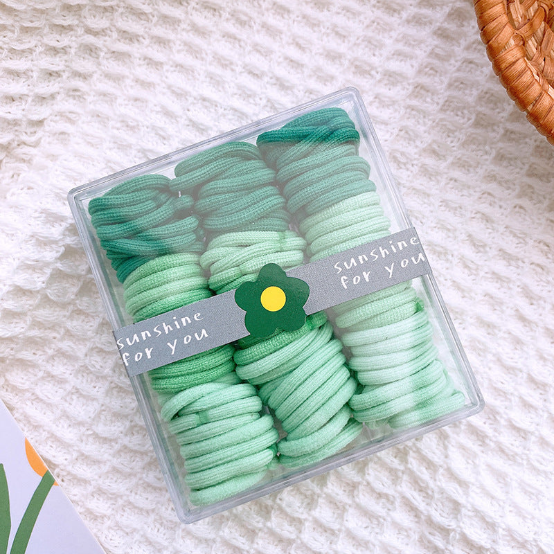 Adorable Solid Color Plain Hairband 90-Piece Set